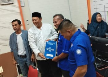 DPW PAN Jambi saat serahkan berkas ke KPU Provinsi Jambi, Selasa (3/10)/ Foto: Safii