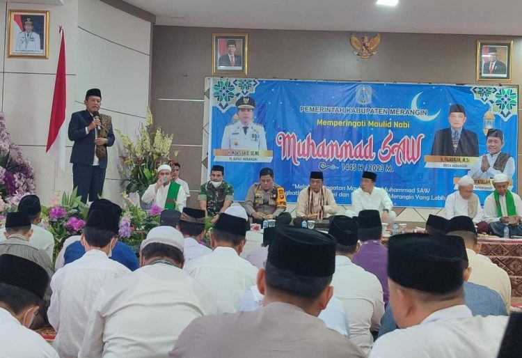 Pemkab Merangin Peringati Maulid Nabi Besar Muhammad SAW/ (Foto: Teguh)