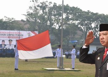 Pj Bupati Merangin Mukti Said, jadi Irup eringati Hari Sumpah Pemuda ke-95 Sabtu (28/10)/ Foto: Teguh