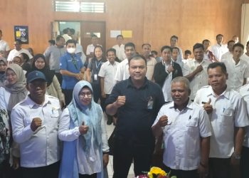 BPJS Ketenagakerjaan KCP Tanjab Barat laksanakan rapat koordinasi terkait BKBK. Foto: Humas BPJS Ketenagakerjaan Jambi