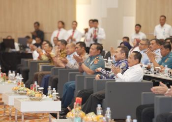 Rapat Koordinasi Pencegahan dan Penyelesaian Tindak Pidana Pertanahan di Grand Mercure Kemayoran, Jakarta, Rabu (8/11). Foto: Puspen TNI