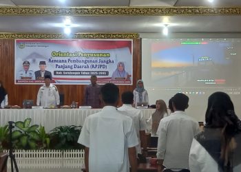 Pemkab Sarolangun selenggarakan kegiatan Orientasi Penyusunan Dokumen Rencana Pembangunan Jangka Panjang Daerah (RPJPD) Tahun 2025-2045. Foto: Fdn/Ampar