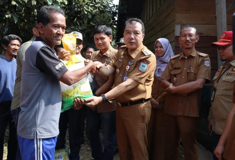 Cegah Stunting, Pj Bupati Merangin Salurkan Sembako ke SAD/ Foto: Teguh