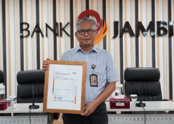 Menabung Lebih Aman, Bank Jambi Kantongi Sertifikasi ISO 27001:2013 Berstandar Internasional/ (Foto: Haniv, Bank Jambi)