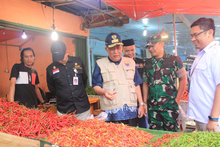Jelang Nataru 2024, Wagub Jambi Sidak Pasar  / (Foto: Alan)