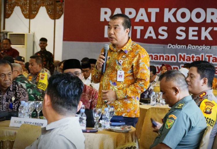 Mukti Lapor ke Gubenur: Merangin Aman dan Kondusif/ (Foto: Teguh)