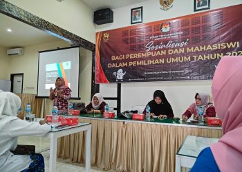 KPU Tebo Sosialisasikan Pentingnya Peran Perempuan Pemilu 202/ (Foto: popy, Jambiday)