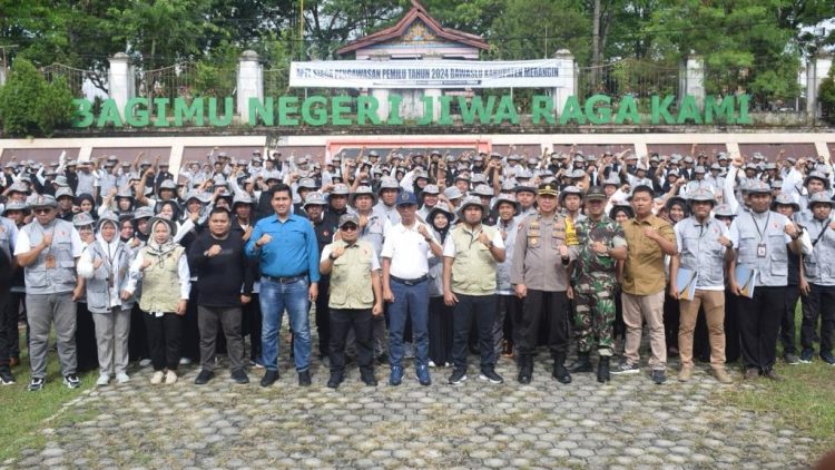 Bawaslu Merangin Gelar Apel Siaga Pengawasan Kampanye Pemilu 2024/ Foto: Ade/Ampar