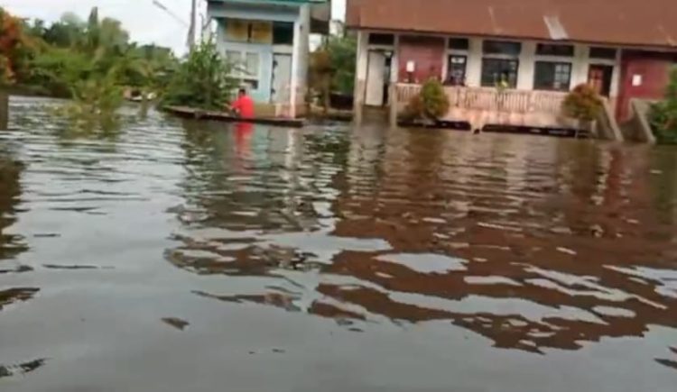 61 Desa di Muarojambi Terendam Banjir/ (Foto: SFN/Ampar)