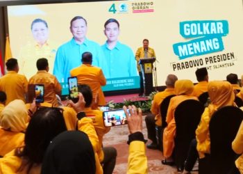 Turun Gunung, Ketum Golkar Targetkan 80 Persen Kemenangan Prabowo-Gibran di Jambi/ (Foto: Nda/ampar)