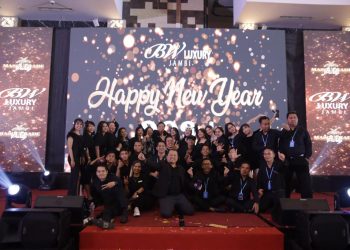 BW Luxury Jambi Sukses Gelar Masquerade Party Pada Malam Pergantian Tahun 2024/ (Foto: Melly/Ampar)