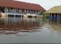 Siswa Diliburkan, Puluhan Sekolah Paud SD dan SMP di Muaro Jambi Terendam Banjir/ (Foto: SFN/Ampar)