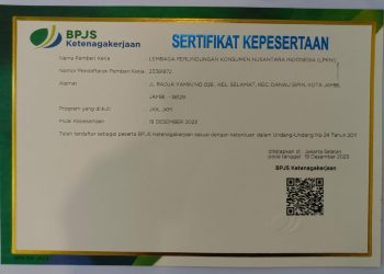 LPKNI Gratiskan BPJS Ketenagakerjaan untuk Wartawan se Provinsi Jambi/ (foto: Kurniadi)