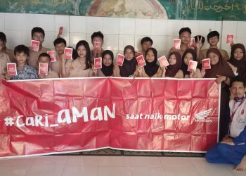 Sinsen Kampanyekan Kiat Keselamatan Berkendara kepada Pelajar/ (Foto: Ajeng, Sinsen)