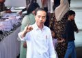 Presiden Jokowi Dodo usai menyoblos di TPS 10 Gambir/ (Foto: Vico - Biro Pers Sekretariat Presiden)