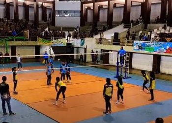 Final Volly, Abis Resto Mukomuko Berhasil Menjadi Juara/ (Foto: dky/ampar)