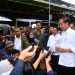 Presiden Jokowi memberikan keterangan pers di Gedung Bale Rame, Kabupaten Bandung, Jawa Barat, Sabtu (03/02/2024). (Foto: BPMI Setpres/Rusman)