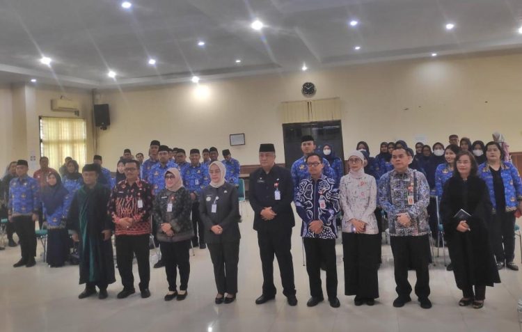 Pj Wali Kota Jambi Lantik 44 ASN, Kamis 1 Februari 2024/ (Foto: Melli/ampar)