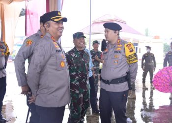 Tim Pamatwil dan Pamenwas Polda Jambi Bergerak Pantau Pemungutan Suara/ (foto: alamsyah)
