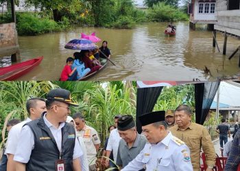 Al Haris Turun Langsung Tinjau TPS Terdampak Banjir di Pulau Pandan/ (foto: Ampar)