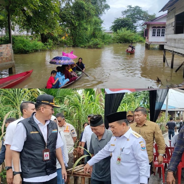 Al Haris Turun Langsung Tinjau TPS Terdampak Banjir di Pulau Pandan/ (foto: Ampar)