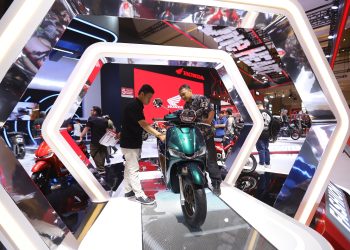 Tampil Perdana, New Honda Stylo 160 Siap Pikat Pengunjung IIMS 2024/ (Foto: Ajeng)