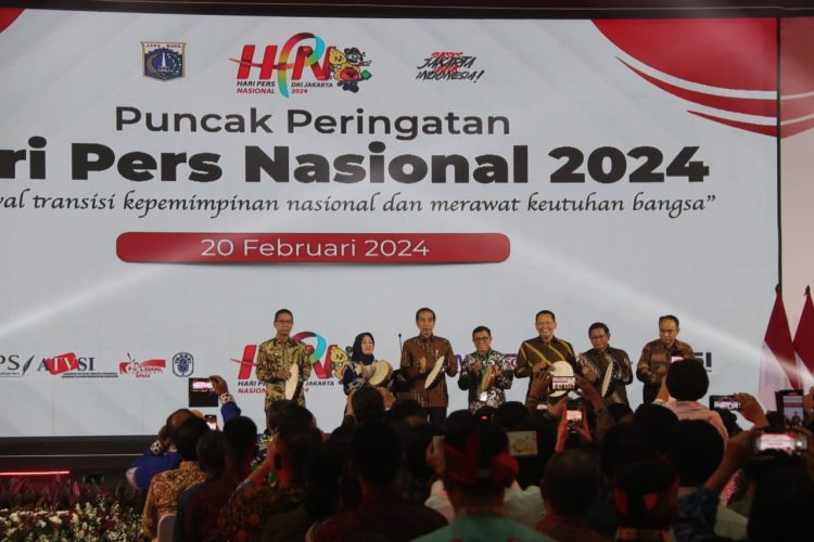 Hari Pers Nasional (HPN) yang dilaksanakan di Gedung Ecopark, Kawasan Ancol, DKI Jakarta, Selasa (20/02/2024) sore/ (Foto: Ampar)