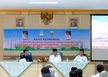 Wagub Jambi: Rakortek Dapat Percepat Terwujudnya Kota Layak Anak di Provinsi Jambi/ (foto: nda/ampar)