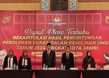 KPU Kota Jambi: Partisipasi Pemilih di Kota Jambi Capai 78,29 persen di Atas Target Nasional/ Foto: nda-ampar