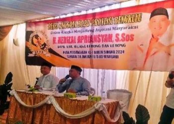 Anggota DPRD Herizal Apriansyah Gelar Kegiatan Tampung Aspirasi di Curup Selatan. (Foto: Dky/Ampar)