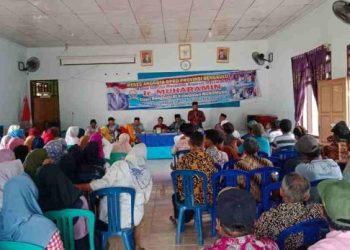 Anggota DPRD Muharamin di Kecamatan XIV Koto Dihadiri 300 Peserta. (Foto: Dky/Ampar)