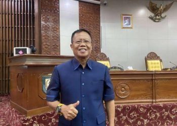 Anggota DPRD Sumardi Ajak Masyarakat Bersatu Dalam Menjaga Perdamaian Pasca Pemilu. (Foto: Dky/Ampar)