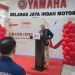 Dyonisius Beti, CEO dan Presiden PT Yamaha Indonesia Motor Manufacturing saat menyampikan sambutan pada persemian Dealer Yamaha Selaras Jaya Indah Motor Thehok, Kota Jambi, Sabtu (9/3/2024) (Foto: Otoy)