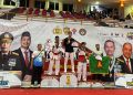 13 Atlet Tekondo Binaan Bhabinkamtibmas Polresta Jambi Sabet Mendali Emas di Kejurnas Kapolri Cup/ (foto: mhd/ampar)