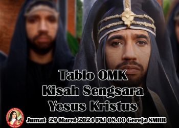 OMK SMRR Selincah Gelar Tablo Kisah Sengsara Yesus saat Jumat Agung/ Foto: Hendra