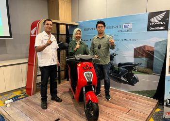 Sinsen Kenalkan Kecanggihan New Honda EM1 e: dan EM1 e: PLUS di Jambi/ Foto: Ajeng