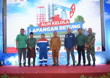 Seremonial Serah Terima Area Operasi Betung Meruo Senami Oleh PT Pertamina SP Field Jambi/ Foto: Tania