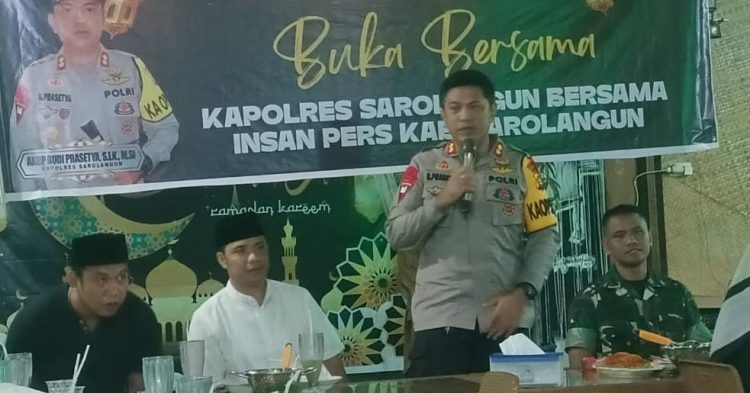 Kapolres Sarolangun Gelar Buka Puasa Bersama Insan Pers/ Foto: Fdn/ampar