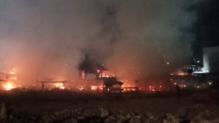 Mes Pekerja Bangunan JBC Ludes Terbakar/ Foto: Mhd-ampar