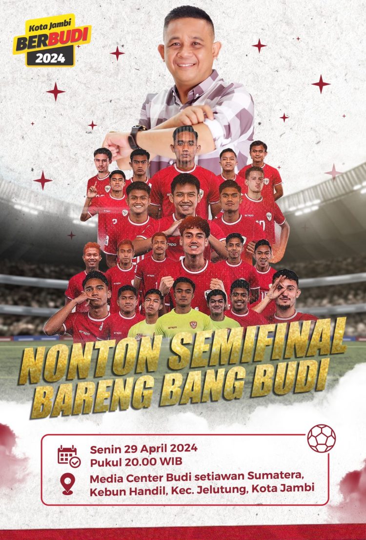 Ayo Ramaikan! Nobar Semi FInal Piala Asia U23, Indonesia Vs Uzbekistan di Media Center Budi Setaiwan/ Foto: Maskun-MC