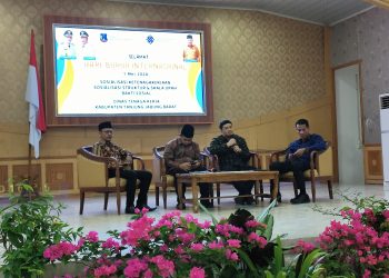 Peringati May Day 2024, BPJS Ketenagakerjaan Sosialisasi di Tanjab Barat  / Foto: Tanti
