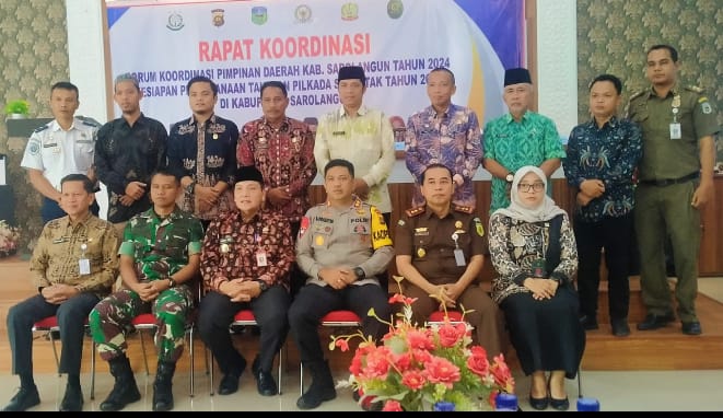 Kesbangpol Sarolangun Gelar Rakor Forkopimda Kesiapan Pelaksanaan Pilkada Tahun 2024/ Foto: Fdn-ampar