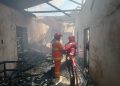 Satu Unit Rumah Ludes Terbakar/ Foto: Mhd-Ampar