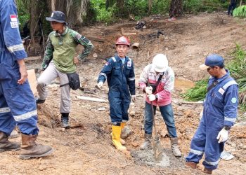 Ratusan Sumur Minyak Ilegal di Desa Bungku Ditertibkan/ Foto: mhd-ampar