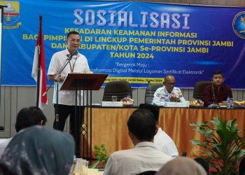 Diskominfo Provinsi Gelar Sosialisasi Kesadaran Keamanan Informasi Bagi Pimpinan/ Foto: Dedi