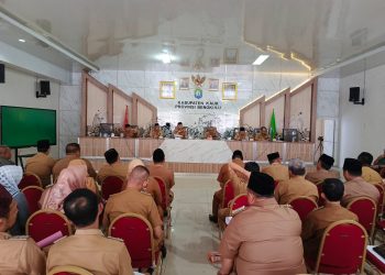 Sekda Minta Seluruh OPD Terlibat Meriahkan HUT ke-21 Kabupaten Kaur/ Foto: dky-ampar