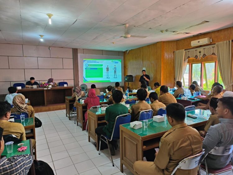 BPJS Ketenagakerjaan Cabang Jambi Sosialisasikan Kepatuhan Program BPJS Ketenagakerjaan Kepada Aparatur Desa di Tanjab Timur/ Foto: tanti