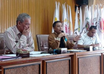 Budi Setiawan ssat memimpin rakor cabor/ Foto: KONI jambi