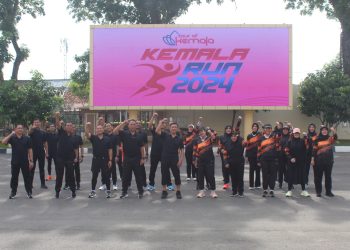 31 Pelari Polda Jambi Berangkat Ke Kemala Run di ICE BSD Tangerang/ Foto: Humas Polda Jambi