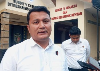 Plt Kasubdit V Cyber Crime Ditreskrimsus Polda Jambi AKBP Reza Khoimeni/ foto/ mhd/ampar